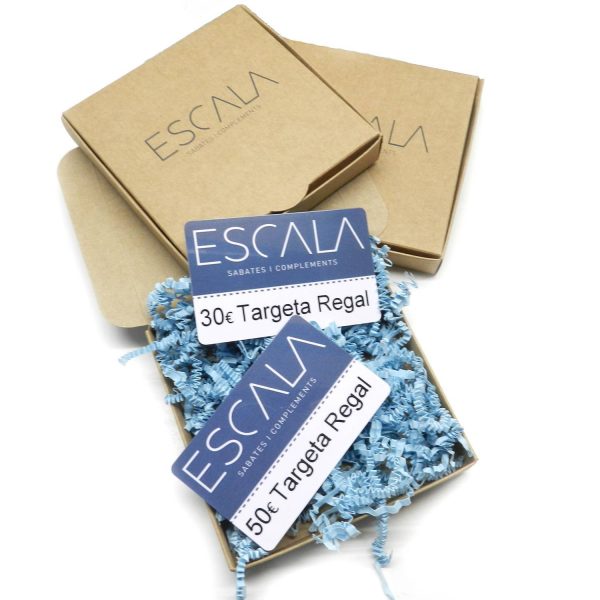 Tarjeta regalo Escala 50€. Valida para todas nuestras tiendas físicas y online. No caduca. Viene dentro de una cajita en un envoltorio bonito de regalo.