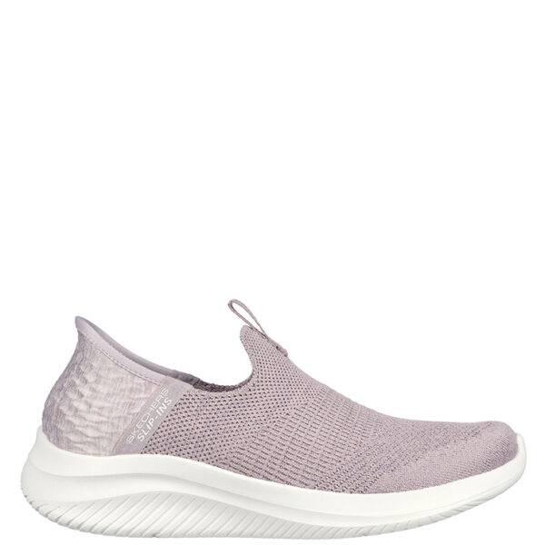 Zapatillas de la marca Skechers modelo Slip-ins Ultra Flex 3.0 Smooth Step en color rosa. Zapatillas deportivas Touchless fit. Comodidad de Skechers Hands Free Slip-ins™: Ultra Flex 3.0 - Smooth Step. Diseñada con la exclusiva Comfort Pillow™ en el talón. Este estilo cuenta con una parte superior de knit técnico en Stretch Fit® y una plantilla con amortiguación Skechers Air-Cooled Memory Foam®.