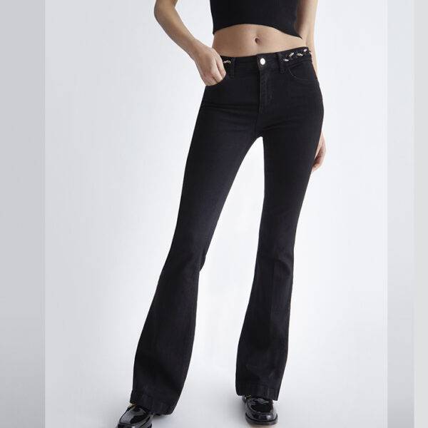 Pantalón Liujo UF3126 Negro