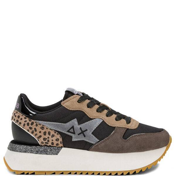 Zapatillas AX Sun68 Big Stargirl Z44219 Mix Material Black