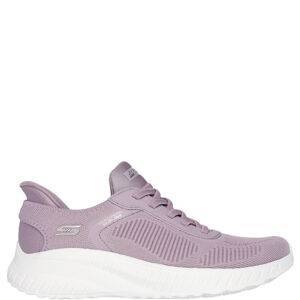 Zapatillas de la marca Skechers modelo Slip-ins Bobs Sport Squad Chaos en color Lavanda Zapatillas deportivas elaboradas en knit. Ajuste Hands Free Slip-Ins®. Plantilla Memory Foam. Suela flexible con tracción de 3,2 cm de altura.